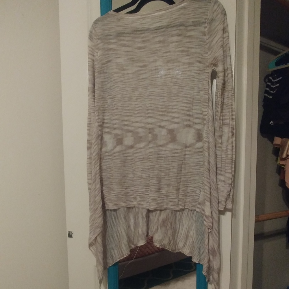 White & Tan Sweater/Tunic